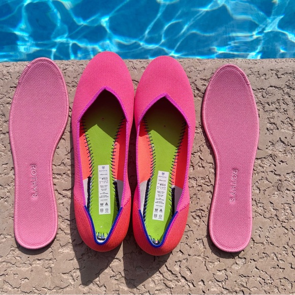 Rothy’s Tropical Pink 10.5 Round Toe Flats - Picture 5 of 7
